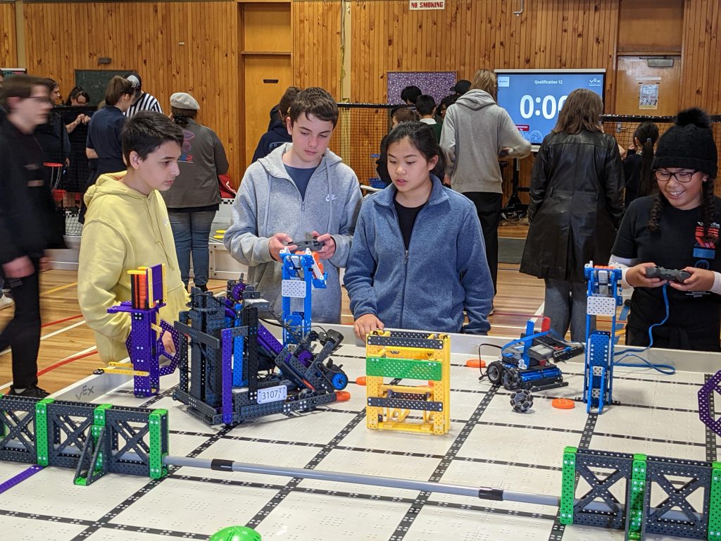 VRC Awards winners in Melbourne for Excellence, Tournament Champions, Design, Robot Skills, and Judges Awards at Robotics competition
